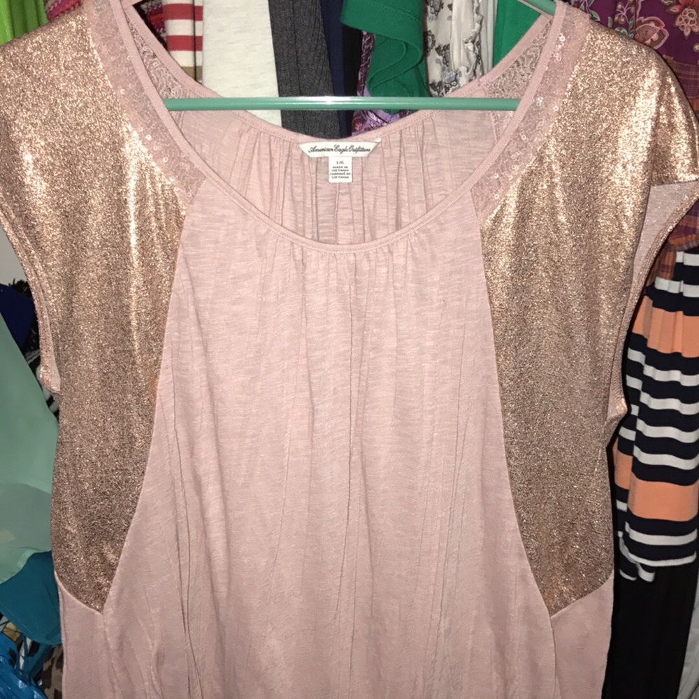 AE ss rose gold tee
